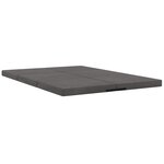 vidaXL Canapé-lit pliable 140 x 67 x 15 cm Gris foncé