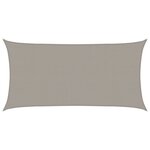 vidaXL Voile d'ombrage 160 g/m² rectangulaire gris clair 2 5x5 m PEHD