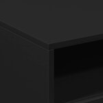 vidaXL Table basse avec lumières LED noir 50x49x40 cm