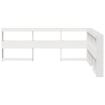 vidaXL Tête de lit de bibliothèque forme de L 135 cm bois massif pin