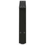 vidaXL Pieds de table basse en forme de A  2 pièces  noir  60 x (30-31) cm  acier