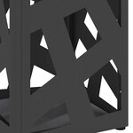 vidaXL Porte-parapluie Noir 15 5 x 15 5 x 49 cm Acier