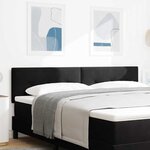 vidaXL Tête de lit LED avec bandes LED Noir 180 cm Velours