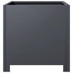 vidaXL Jardinière anthracite 40x40x40 cm acier