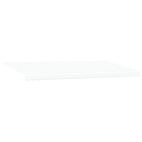 vidaXL Tissu de Remplacement de Auvent pour Cadre de 6x3.5 m Blanc
