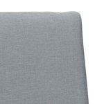 vidaXL Tête de lit capitonnée Gris clair 80 cm Pin massif