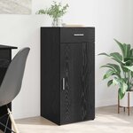 vidaXL Buffet Chêne noir 42 5 x 40 x 93 cm Bois d'ingénierie