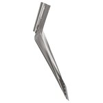 vidaXL Tête de pelle 4 Pièces Argent 41 5 x 32 5 cm Aluminium