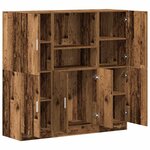 vidaXL Ensemble d'armoires de cuisine 3 Pièces vieux bois