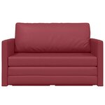 vidaXL Canapé-Lit Rouge bordeaux 124 x 71 x 78 cm Cuir artificiel