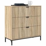 vidaXL Buffet Chêne sonoma 79 5 x 33 x 82 cm Bois d'ingénierie