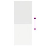 vidaXL Store enrouleur de douche 110x240 cm largeur du tissu 106 cm