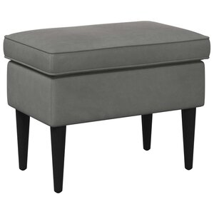 vidaXL Pouf Gris foncé 55 x 35 x 41 cm Velours