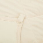 vidaXL Couverture lestée Crème clair 220x230 cm 15 kg Tissu