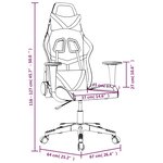 vidaXL Chaise de jeu Noir et orange Similicuir