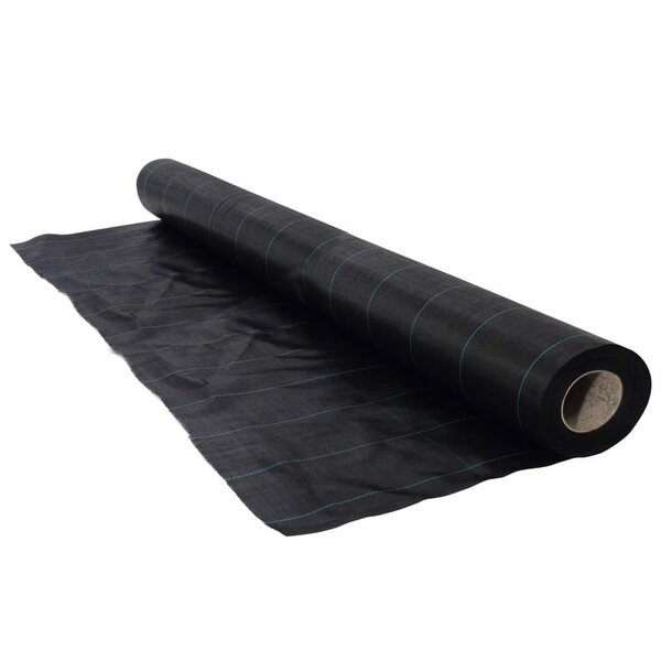 Nature Bâche de sol de contrôle des mauvaises herbes 2 1x25 m Noir