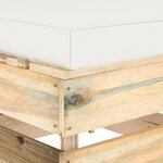 vidaXL Canapé central sectionnel avec coussins Bois imprégné de vert