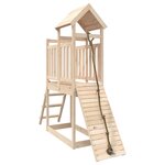 vidaXL Maisonnette de jeu avec mur d'escalade bois massif de pin