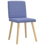 vidaXL Chaises à manger lot de 6 bleu jean tissu