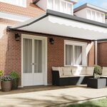 vidaXL Auvent Blanc 500 x 300 x 165 cm Polyester et Aluminium