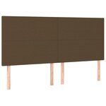 vidaXL Cadre de lit sans matelas marron foncé 200x200 cm tissu