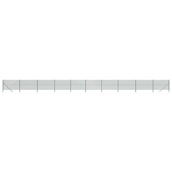 vidaXL Clôture en mailles de chaîne vert 2 2x25 m