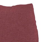 vidaXL Coussin de Dos Bordeaux 45 x 20 x 35 cm tissu