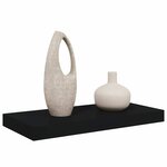 vidaXL Étagère murale flottante noir 50x23x3 8 cm MDF