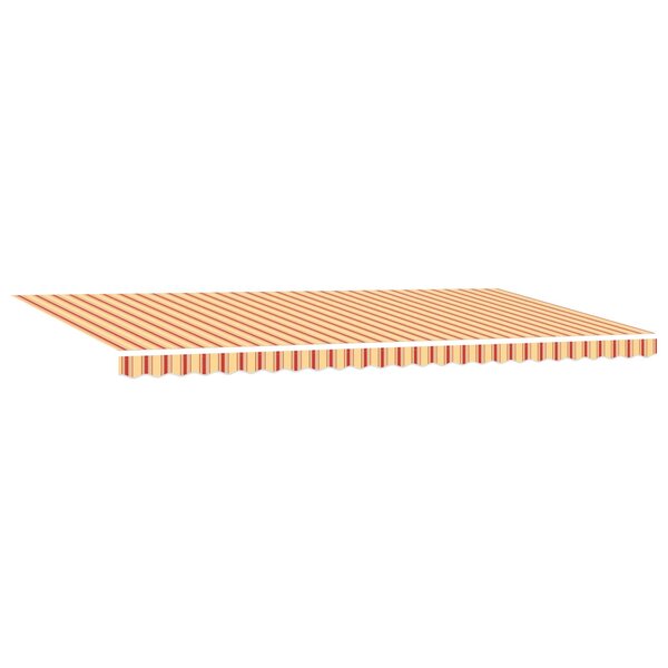 vidaXL Auvent Rétractable jaune et orange 600 ×350 cm tissu