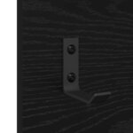 vidaXL Porte-manteau mural avec étagère Chêne noir 70 x 10 x 90 cm