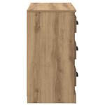 vidaXL Buffets avec tiroir 2 Pièces Chêne artisanal 70 x 35 5 x 67 5 cm