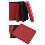 vidaXL Tabouret de rangement pliable Rouge bordeaux PVC
