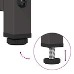 vidaXL Buffet noir 100 5x39x107 cm acier laminé à froid