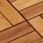 vidaXL Carreau de terrasse 10 Pièces Marron 30 x 30 cm Bois d'acacia