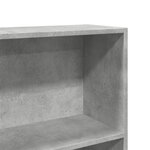 vidaXL Bibliothèque gris béton 80x24x143 cm bois d'ingénierie