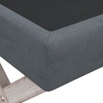 vidaXL Tabouret de rangement Gris foncé 110x45x49 cm Velours