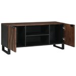 vidaXL Meuble TV Marron 105 x 33 x 46 cm bois de manguier massif