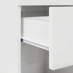 vidaXL Cabinet de salle de bain TULUM Blanc brillant 37 x 31.5 x 82 cm