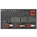 vidaXL Chariot à outils pour atelier avec 1125 outils Acier Rouge