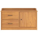 vidaXL Banc de couloir SANDNES 87x40x50 cm bois de pin massif