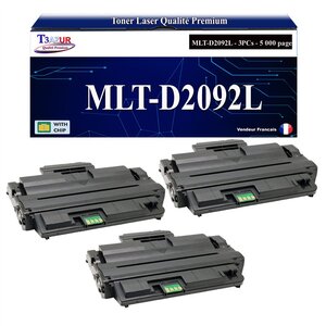 T3AZUR -3x Toners compatibles avec Samsung MLT-D2092L MLTD2092L pour Samsung SCX4825FN SCX4826FN SCX4828FN SCX4828FNK SCX4828FNKG SCX4828HN SCX4829FD