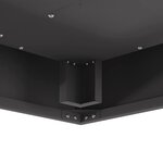 vidaXL Braise Noir 60 x 60 x 30 cm Acier laminé à froid