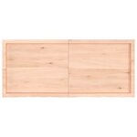 vidaXL Dessus de table 140x60x(2-4) cm bois de chêne massif non traité