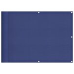 vidaXL Écran de balcon bleu 75x700 cm 100  polyester oxford