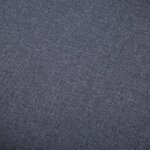 vidaXL Repose-pied Tapisserie en tissu 73 x 43 x 42 cm Gris foncé