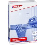 Marqueur Permanent Retract 11 Rouge Pointe Moyenne 1 5-3 mm x 10 EDDING