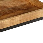 vidaXL Table d'appoint 45x45x45 cm Bois massif Bois de manguier rugueux