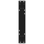 vidaXL Pieds de table à manger 2 pièces Noir 60 x (72-73 3) cm Acier