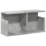 vidaXL Armoire murale 60x20x30 cm gris béton Bois d'ingénierie