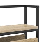 vidaXL Tête de lit de rangement Chêne sonoma 200 cm Bois d'ingénierie